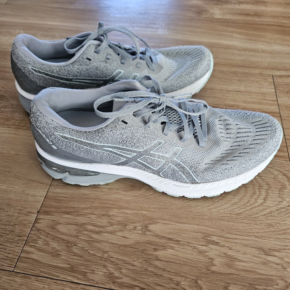 Asics GT-2000 9 Womens Size 9 Gray Mint Green Athletic‎ Running Shoes Sneaker